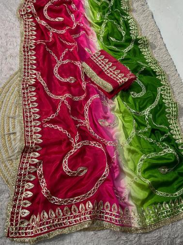 Vinayak chinon peding 3 low price saree wholesale